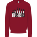 Chess Elements Periodic Table Kids Sweatshirt Jumper Red