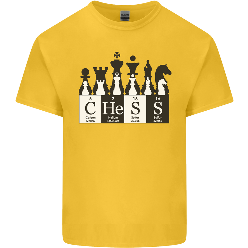 Chess Elements Periodic Table Kids T-Shirt Childrens Yellow