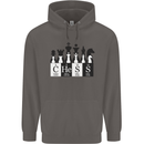 Chess Elements Periodic Table Mens 80% Cotton Hoodie Charcoal