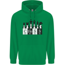 Chess Elements Periodic Table Mens 80% Cotton Hoodie Irish Green