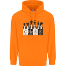 Chess Elements Periodic Table Mens 80% Cotton Hoodie Orange