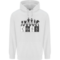 Chess Elements Periodic Table Mens 80% Cotton Hoodie White
