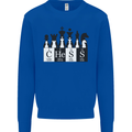 Chess Elements Periodic Table Mens Sweatshirt Jumper Royal Blue