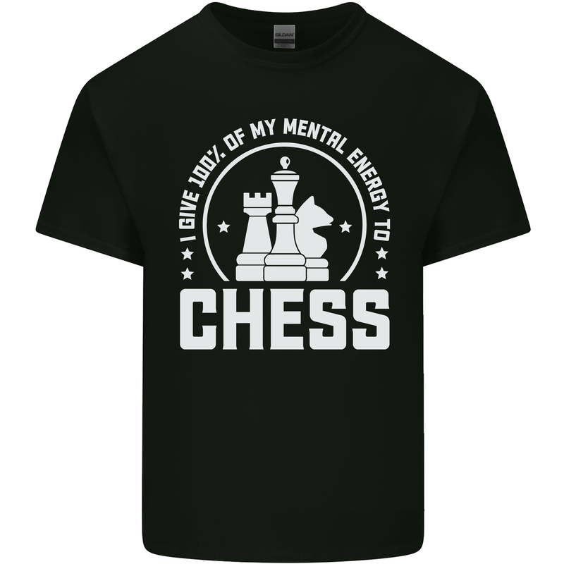 Chess Mental Energy Kids T-Shirt Childrens Black