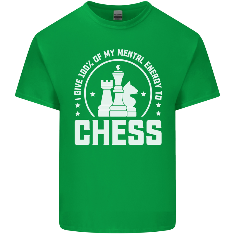 Chess Mental Energy Kids T-Shirt Childrens Irish Green