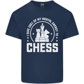 Chess Mental Energy Kids T-Shirt Childrens Navy Blue