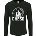 Chess Mental Energy Mens Long Sleeve T-Shirt Black