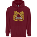 Chess T-Rex Dinosaur Childrens Kids Hoodie Maroon