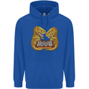 Chess T-Rex Dinosaur Childrens Kids Hoodie Royal Blue