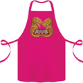 Chess T-Rex Dinosaur Cotton Apron 100% Organic Pink