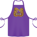 Chess T-Rex Dinosaur Cotton Apron 100% Organic Purple