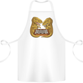 Chess T-Rex Dinosaur Cotton Apron 100% Organic White