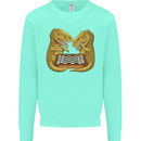 Chess T-Rex Dinosaur Kids Sweatshirt Jumper Peppermint