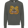 Chess T-Rex Dinosaur Kids Sweatshirt Jumper Storm Grey