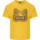 Chess T-Rex Dinosaur Kids T-Shirt Childrens Yellow