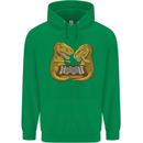 Chess T-Rex Dinosaur Mens 80% Cotton Hoodie Irish Green