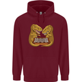 Chess T-Rex Dinosaur Mens 80% Cotton Hoodie Maroon