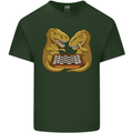 Chess T-Rex Dinosaur Mens Cotton T-Shirt Tee Top Forest Green