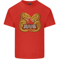 Chess T-Rex Dinosaur Mens Cotton T-Shirt Tee Top Red