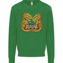 Chess T-Rex Dinosaur Mens Sweatshirt Jumper Irish Green