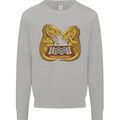 Chess T-Rex Dinosaur Mens Sweatshirt Jumper Sports Grey