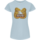 Chess T-Rex Dinosaur Womens Petite Cut T-Shirt Light Blue