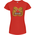 Chess T-Rex Dinosaur Womens Petite Cut T-Shirt Red