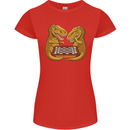 Chess T-Rex Dinosaur Womens Petite Cut T-Shirt Red
