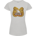 Chess T-Rex Dinosaur Womens Petite Cut T-Shirt Sports Grey