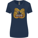 Chess T-Rex Dinosaur Womens Wider Cut T-Shirt Navy Blue