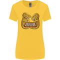 Chess T-Rex Dinosaur Womens Wider Cut T-Shirt Yellow