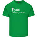 Chess Think Before You Act Kids T-Shirt Childrens Irish Green