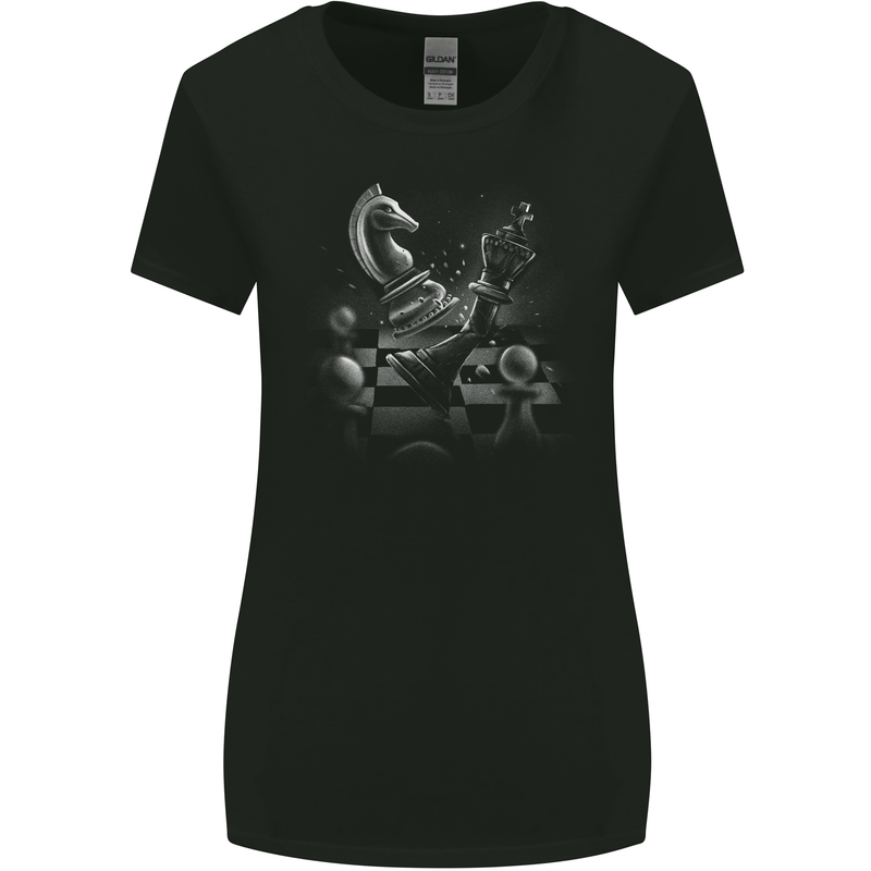 Chess Wars Womens Wider Cut T-Shirt Black