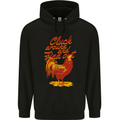 Chicken Cluck Around and Find Out Mens 80% Cotton Hoodie Black