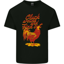 Chicken Cluck Around and Find Out Mens Cotton T-Shirt Tee Top Black