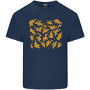 Chicken Nugget Dinosaurs Kids T-Shirt Childrens Navy Blue