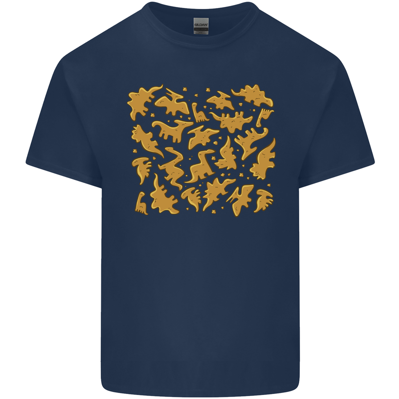 Chicken Nugget Dinosaurs Kids T-Shirt Childrens Navy Blue