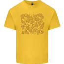 Chicken Nugget Dinosaurs Kids T-Shirt Childrens Yellow
