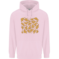 Chicken Nugget Dinosaurs Mens 80% Cotton Hoodie Light Pink