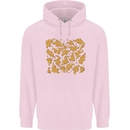 Chicken Nugget Dinosaurs Mens 80% Cotton Hoodie Light Pink
