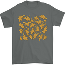 Chicken Nugget Dinosaurs Mens T-Shirt 100% Cotton Charcoal