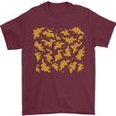 Chicken Nugget Dinosaurs Mens T-Shirt 100% Cotton Maroon