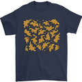 Chicken Nugget Dinosaurs Mens T-Shirt 100% Cotton Navy Blue