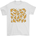 Chicken Nugget Dinosaurs Mens T-Shirt 100% Cotton White