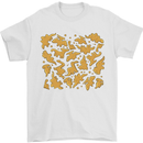 Chicken Nugget Dinosaurs Mens T-Shirt 100% Cotton White