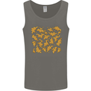 Chicken Nugget Dinosaurs Mens Vest Tank Top Charcoal