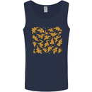 Chicken Nugget Dinosaurs Mens Vest Tank Top Navy Blue