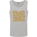 Chicken Nugget Dinosaurs Mens Vest Tank Top Sports Grey