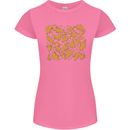 Chicken Nugget Dinosaurs Womens Petite Cut T-Shirt Azalea