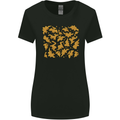 Chicken Nugget Dinosaurs Womens Wider Cut T-Shirt Black